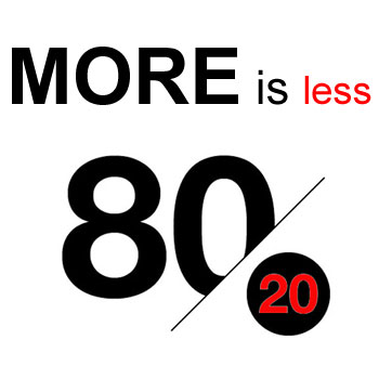 More is less